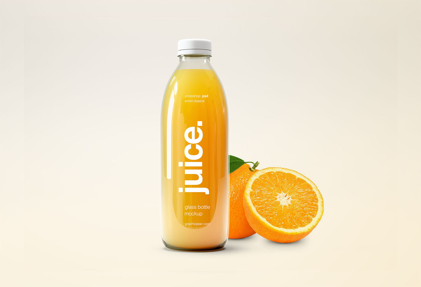 Free Juice Bottle Mockup