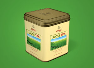 Free Tea Tin Can Mockup PSD