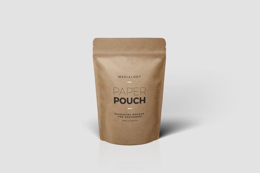 Paper Pouch Free Packaging Mockup