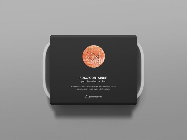 Food Container Meat Package Mockup