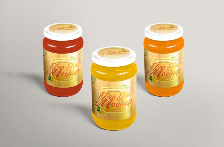 Jam jars mockup