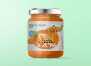 Jam Jar Glass Bottle Mockup