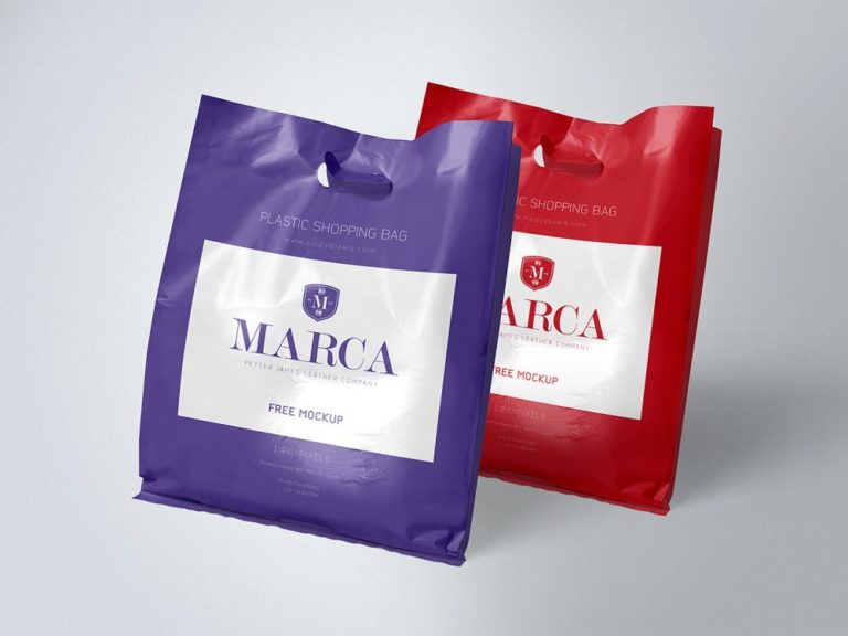 Plastic Shopping Bag Mockup