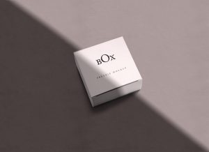 Free Square Paper Box Mockup Set