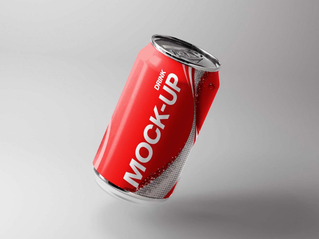 Free 3D Bottle Can Mockup