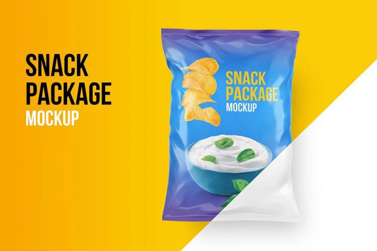 Snack Packaging Packet Mockup