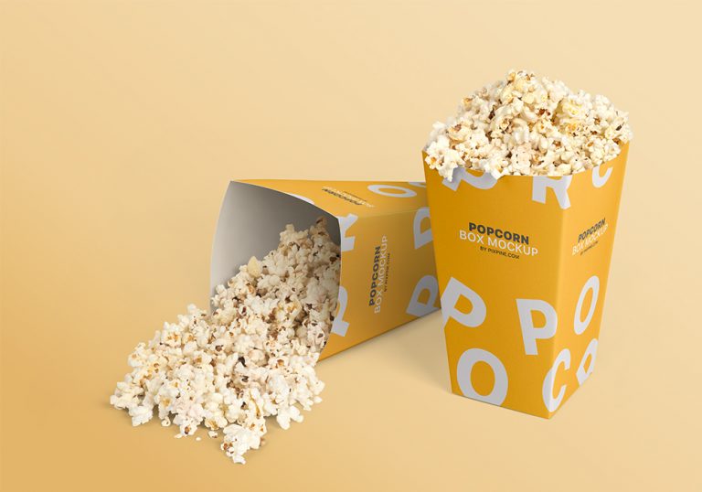 Popcorn Box Mockup