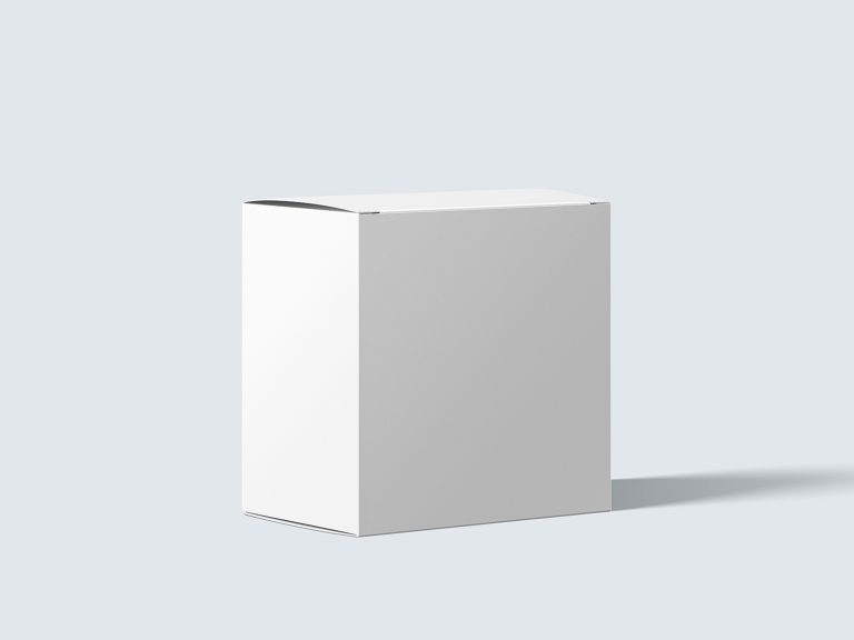 Free White Cardboard Paper Package Box Mockup