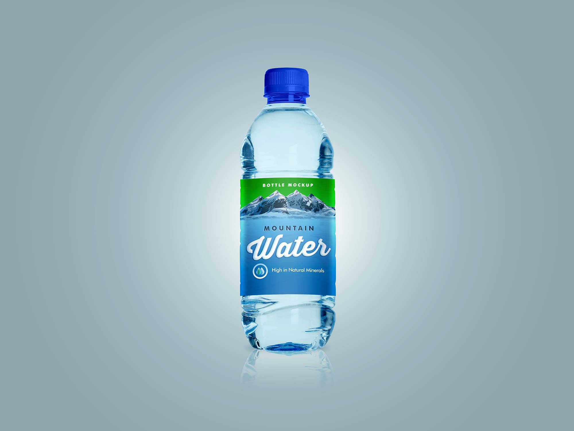 Free Small Water Pet Bottle Mockup