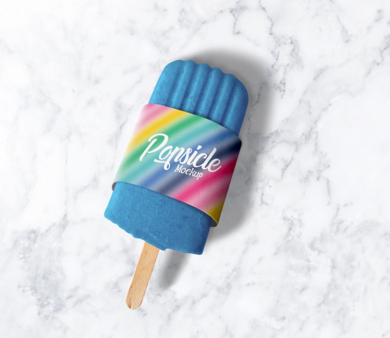 Free Popsicle Ice Cream Bar Mockup