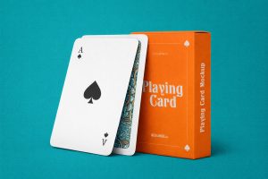 Playing Cards Box Mockup Packaging set