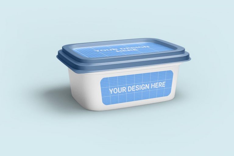 Ice Cream Tub Container Mockup