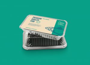 Aluminum Foil Food Packing Disposable Container Mockup