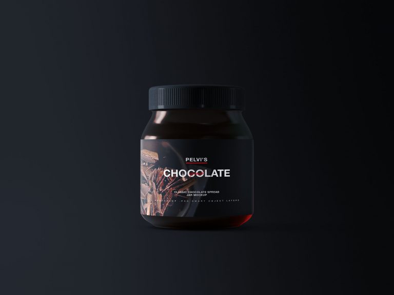 Chocolate Jar Mockup