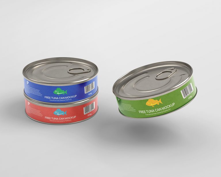 Free Tuna Tin Can Mockup