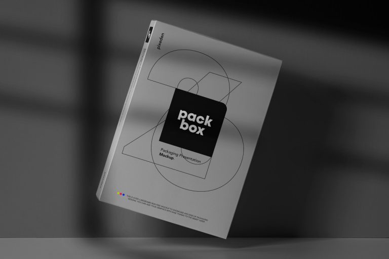 Free Product Packaging Box Mockup Scene