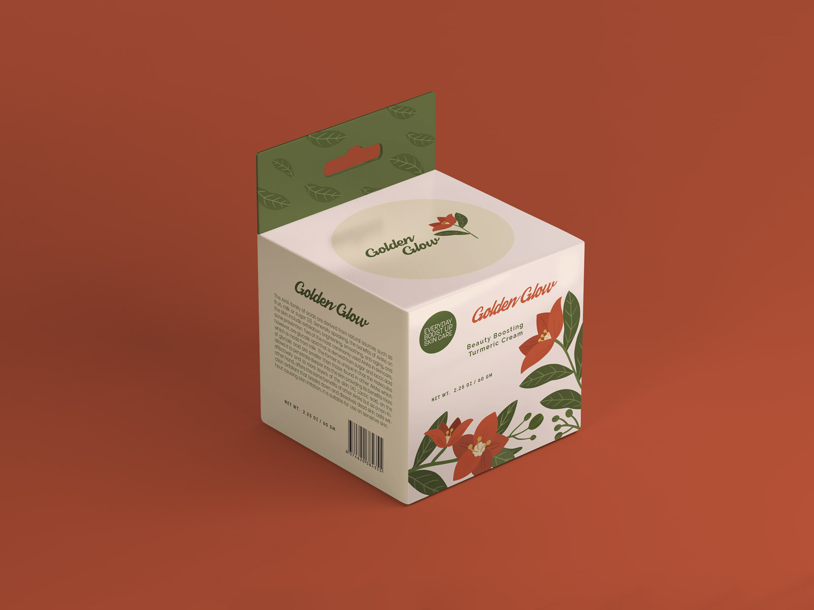 Free Square Hanging Box Mockup