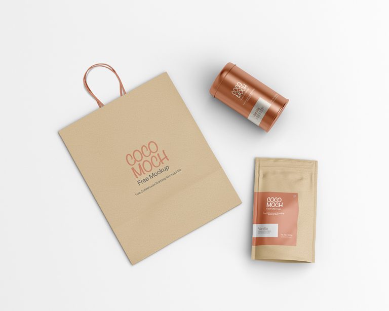 Free Coffeehouse Branding Mockup PSD