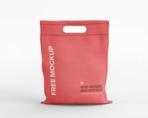 Free Non-Woven Shopping Bag Mockup