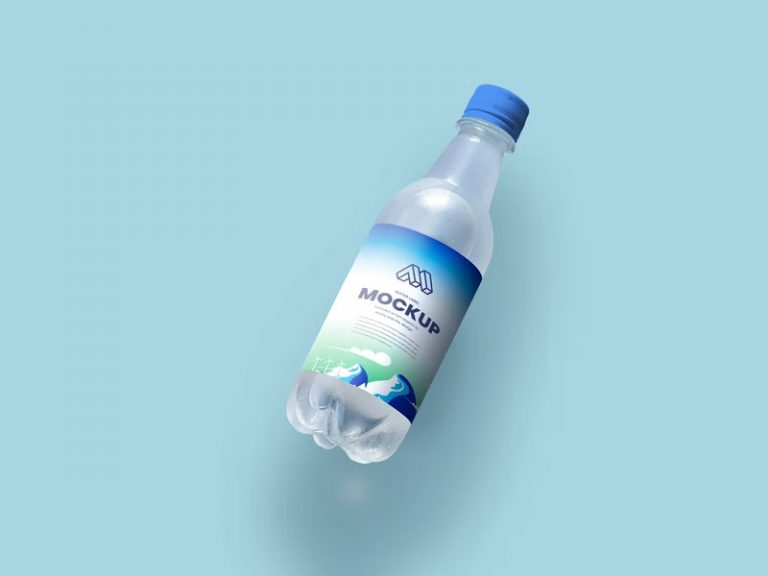 Water Bottle PSD Mockup