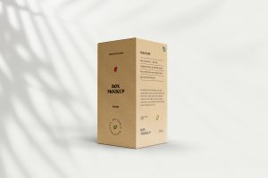 Small vertical Box Mockup