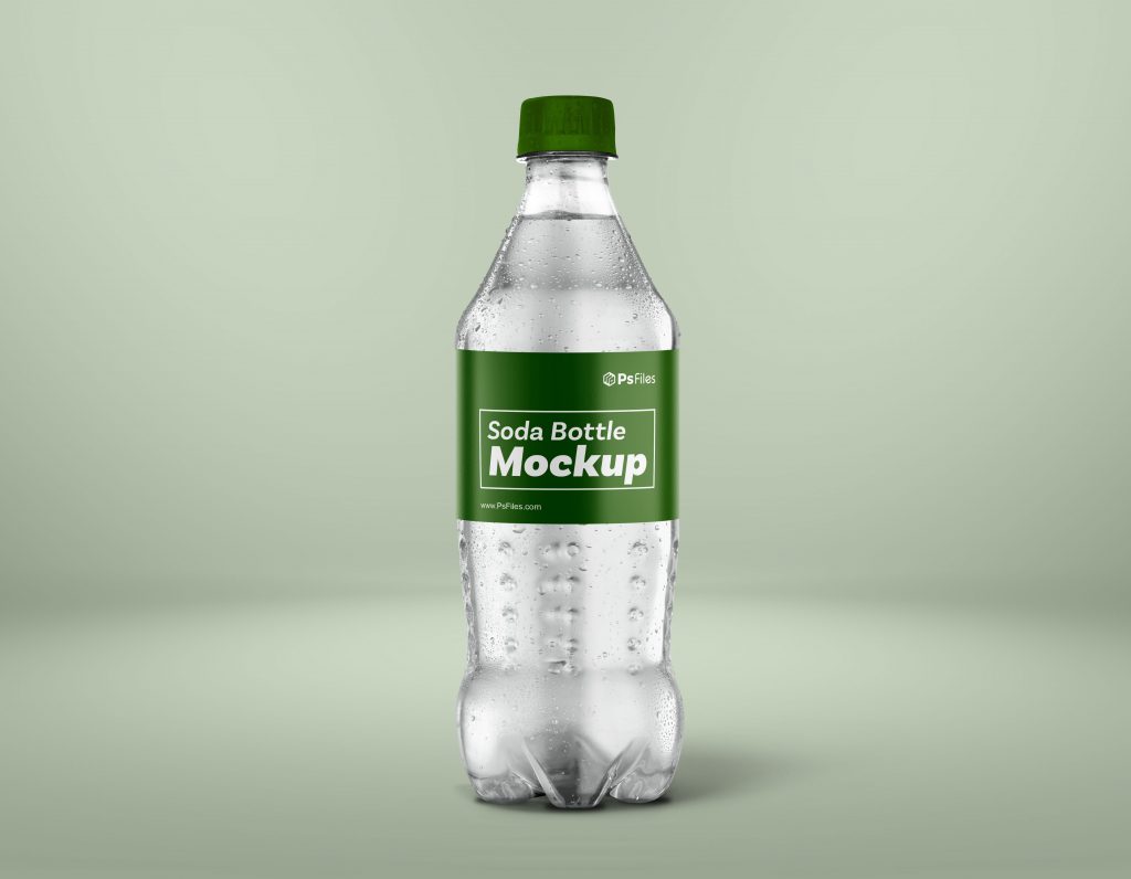 Soda Drinks Bottle Branding Mockup