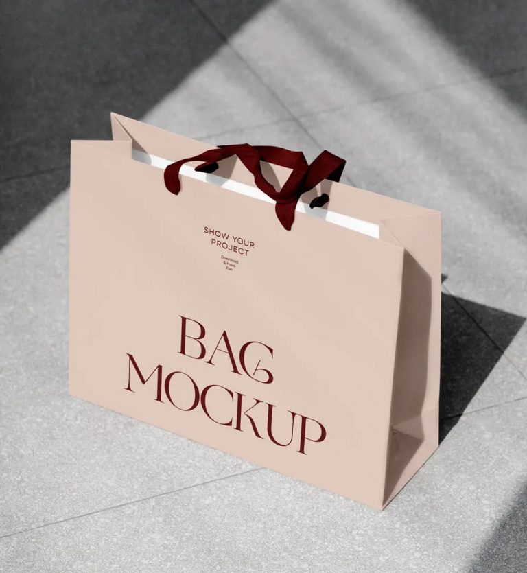 Street Shopping Bag Mockup