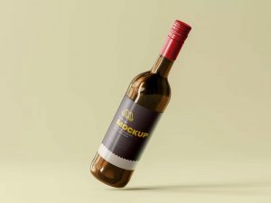 Wine Bottle Label Mockup