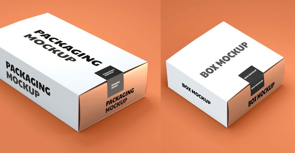 Free Product Packaging Box Mockups set