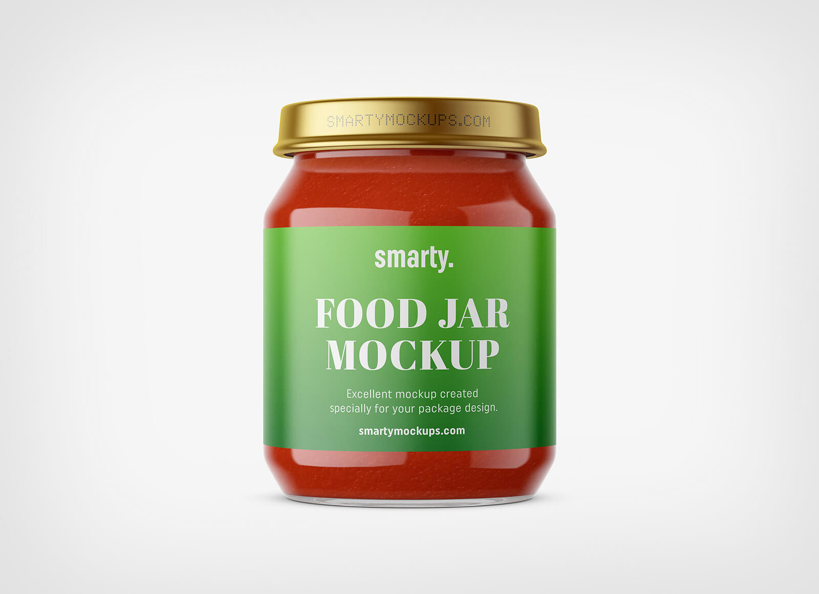 Free Tomato Sauce / Purée Jar Mockup PSD