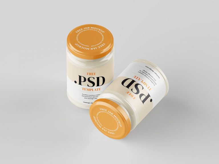 Free Cream / Spread Jar Mockup PSD Set