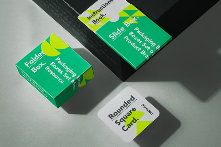 Branding PSD Boxes Mockup Set
