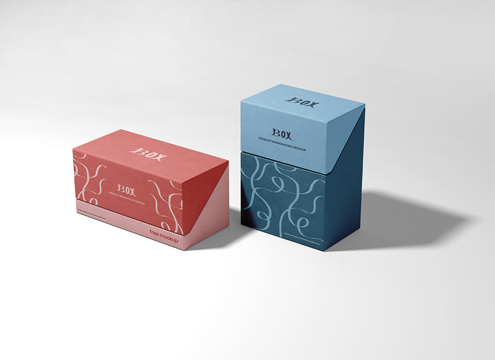 Free Product Branding Box Mockup