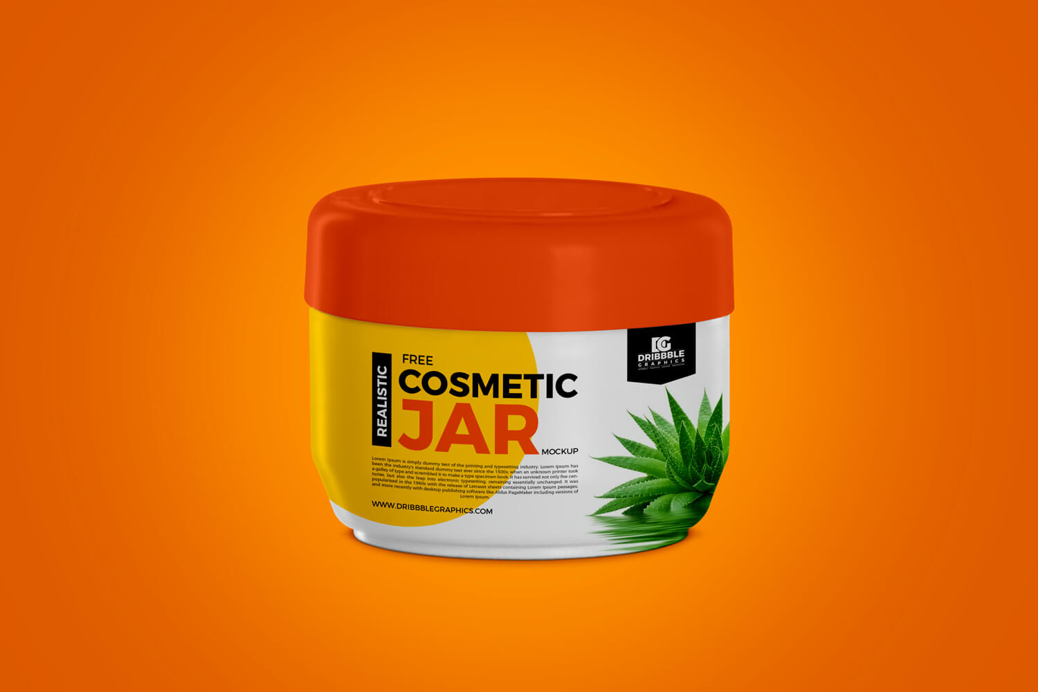Free Cosmetic Jar Mockup