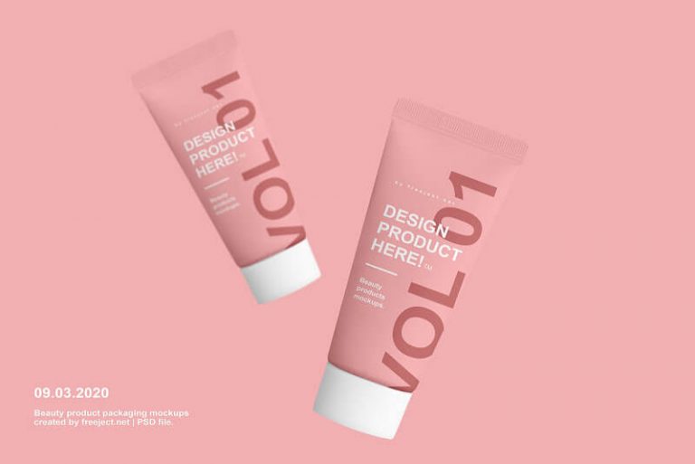 Beauty Product Packaging Mockups Design VOL 1 - PSD File