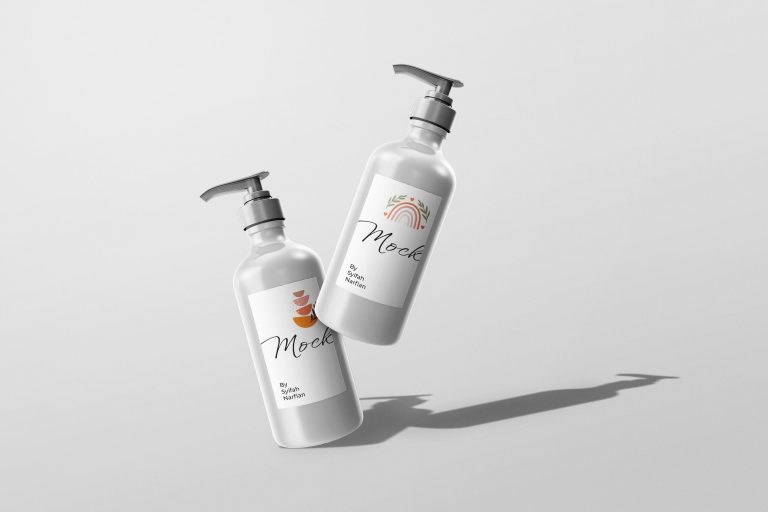 Free Cosmetic Bottle Mockup