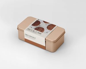 Free Rectangular Metal Case Mockup 1