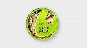 Free Canned Smoked Sprats Fish In Oil Mockup PSD Set