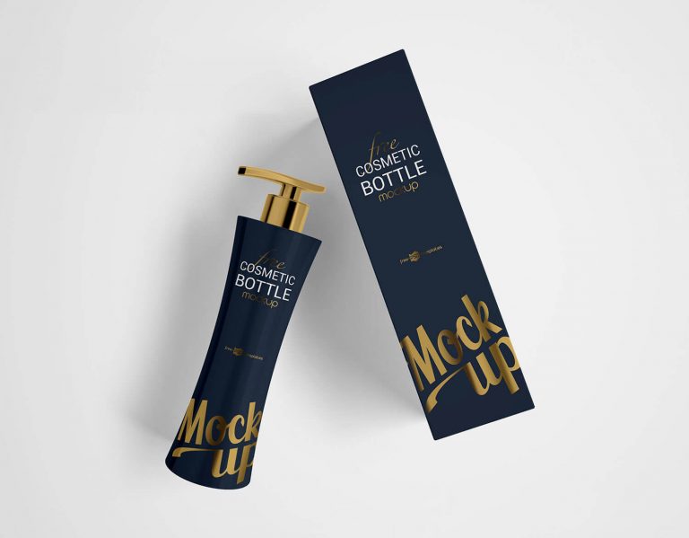 Free Cosmetic Bottle Mockup Set