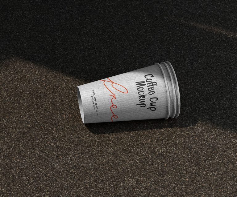 free coffee cup mockup template