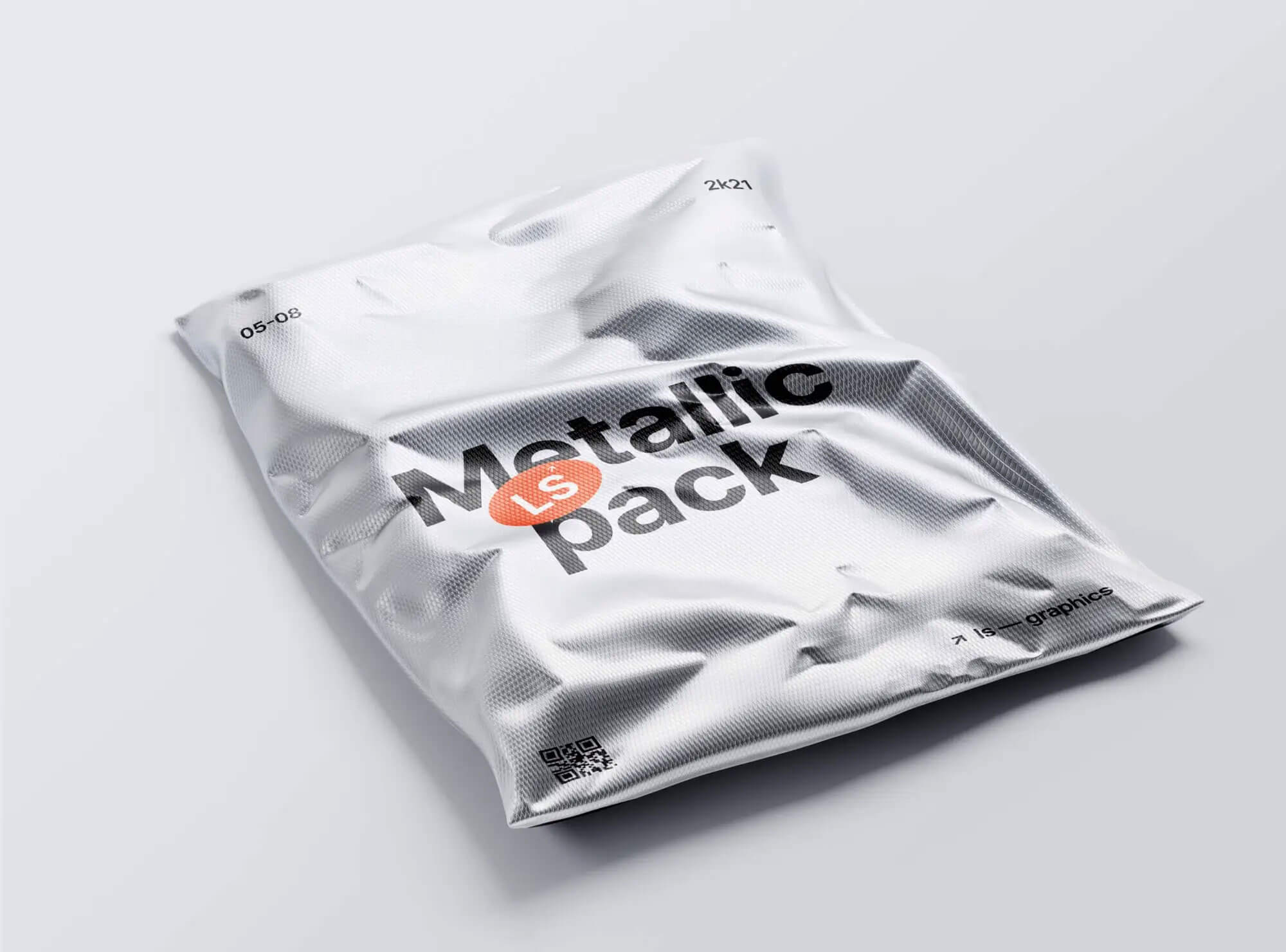 Free Metallic Package Mockup PSD