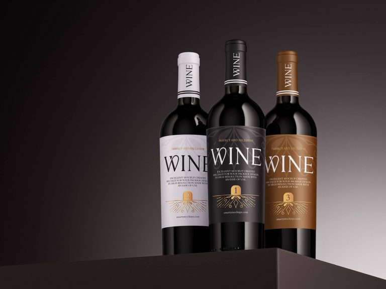 Wine Bottle Mockup 2