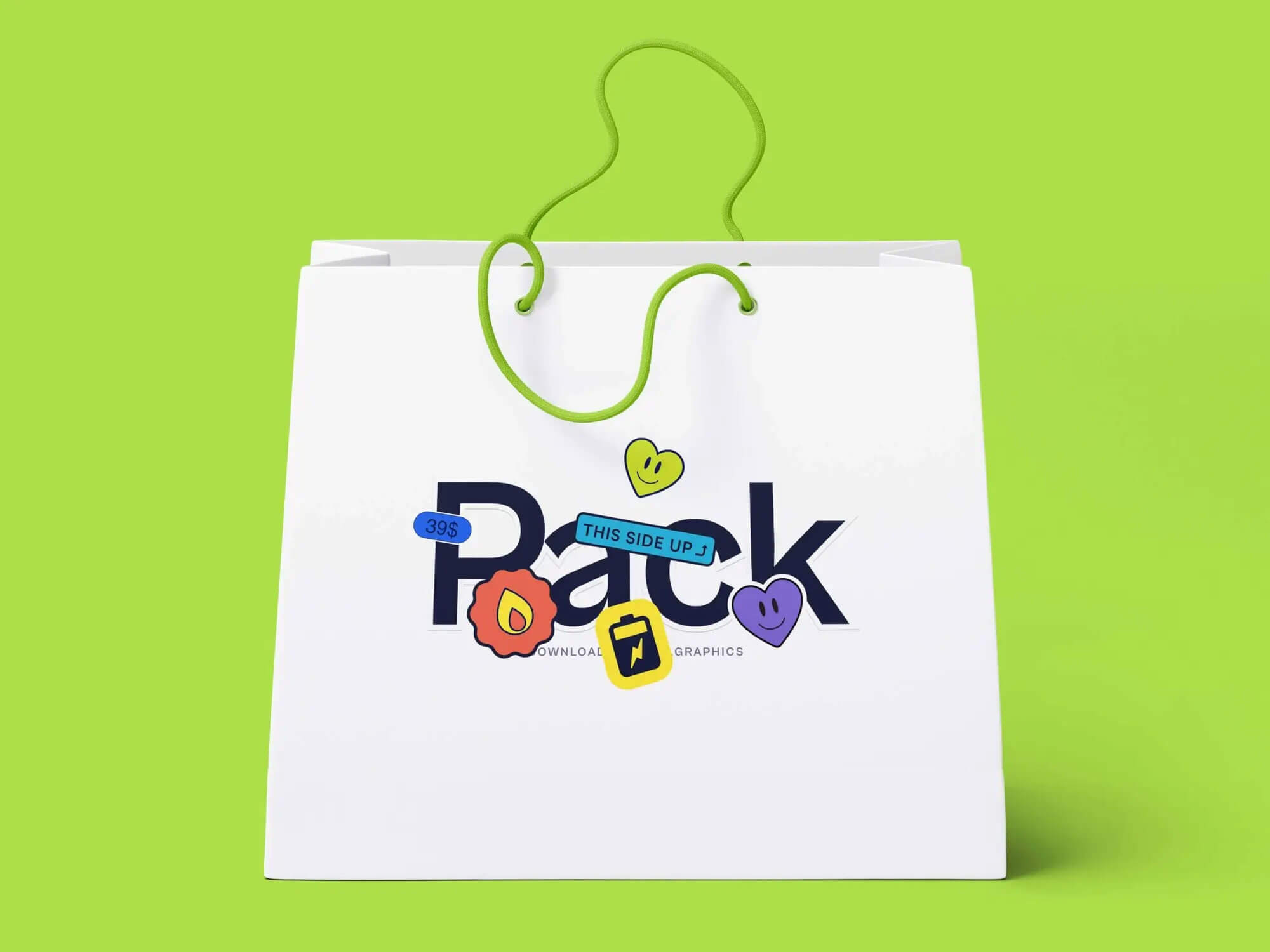 Free Paper Shopping Bag Beautiful Mockup