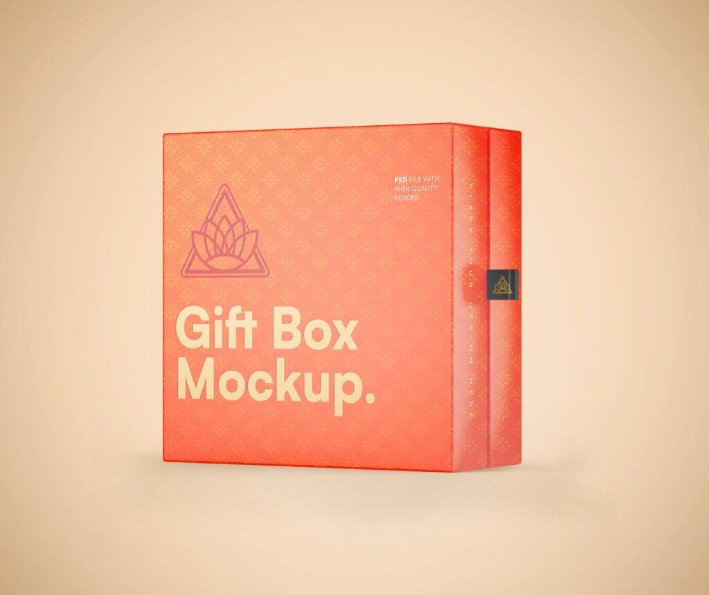 Gift Packaging Box Mockup