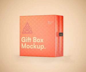 Gift Packaging Box Mockup