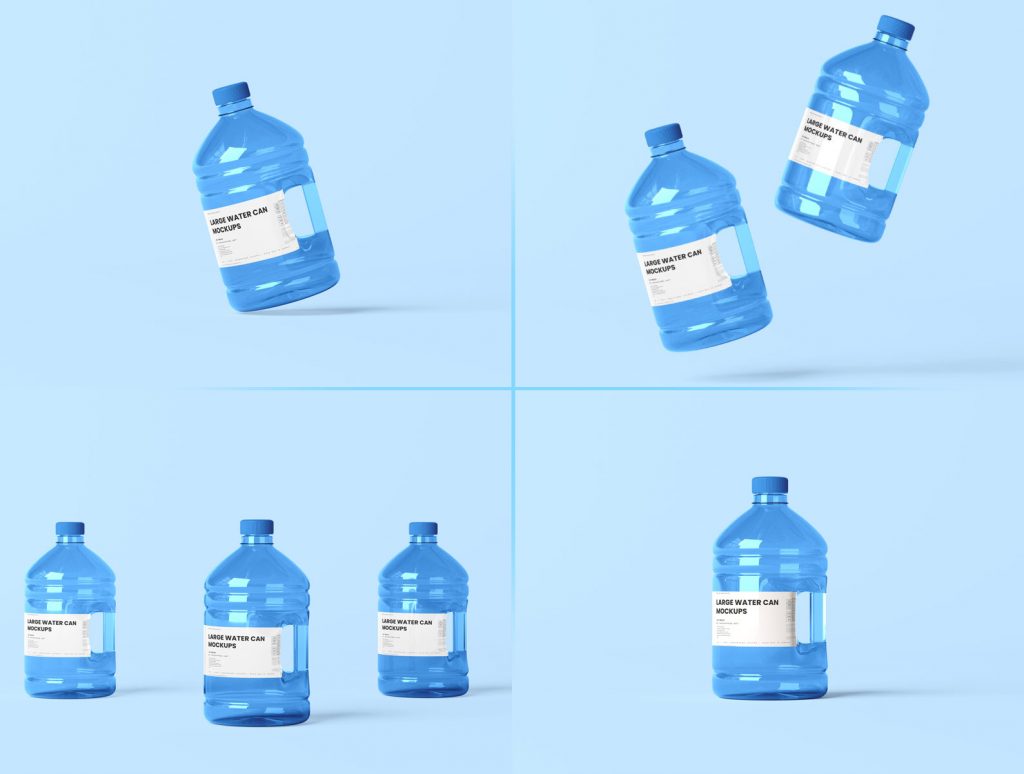 Water Can Mockups
