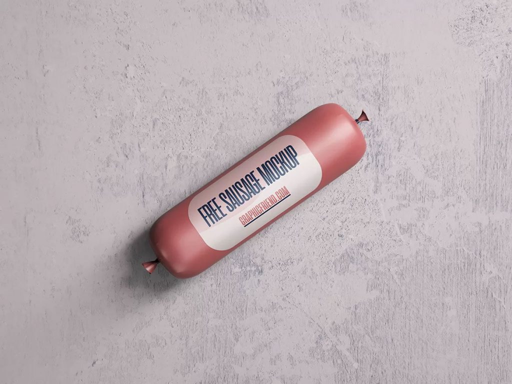 Free Sausage Mockup PSD