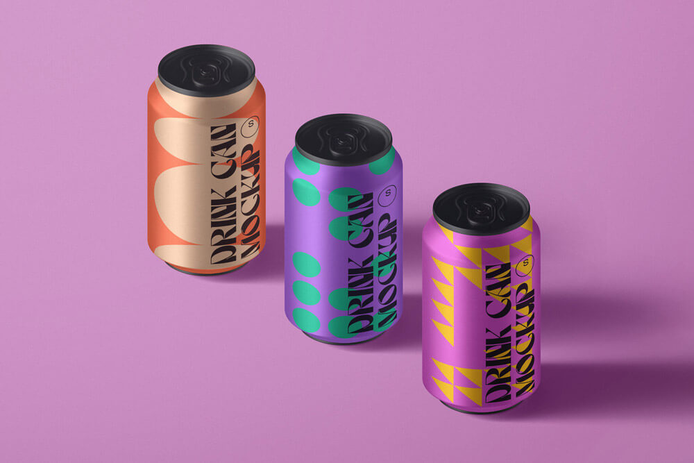 drink can mockups