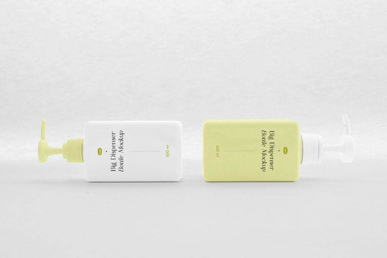 Free Square Dispenser Bottle Mockups1