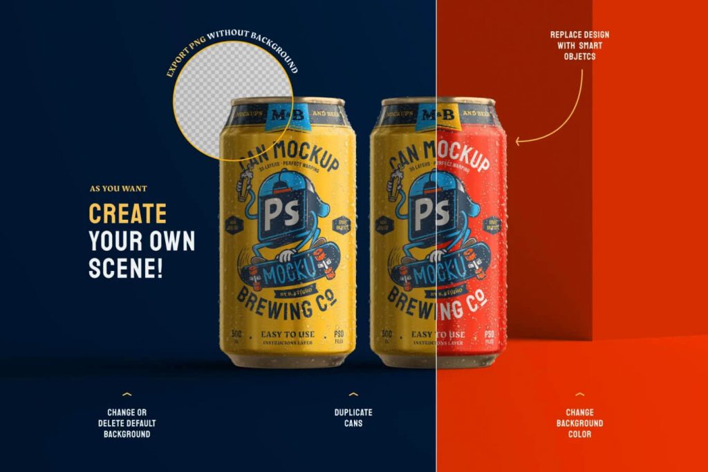 Free Beer Can Mockups3
